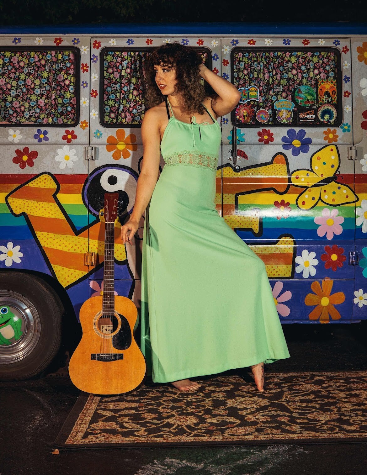 Boho Mint Dress
