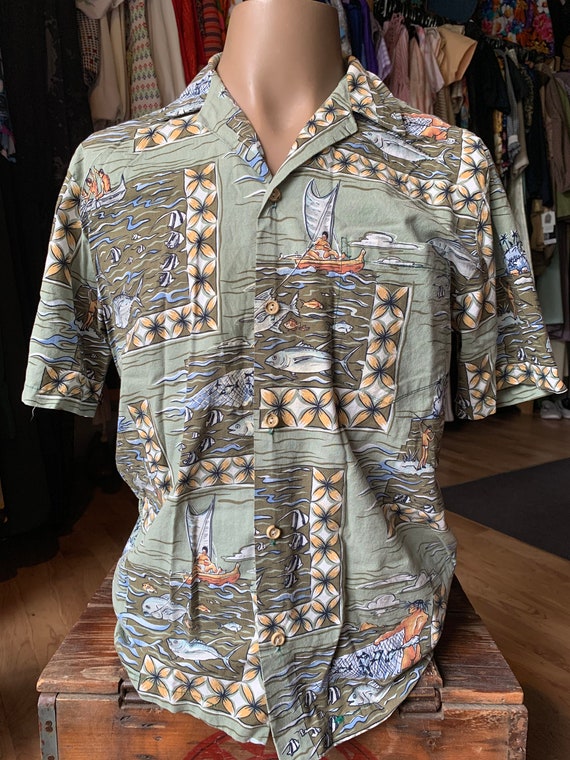 Vintage “Kalaheo” made in Hawaii Hawaiian Shirt - image 1