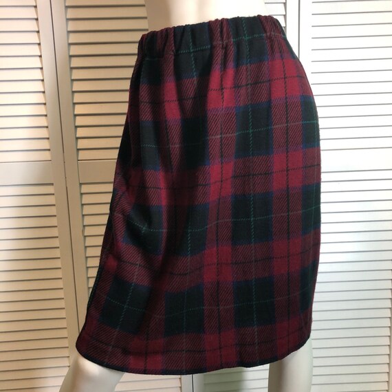 1980s plaid skirt - image 1