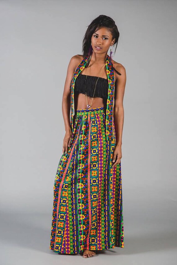 70s hippie boho skirt