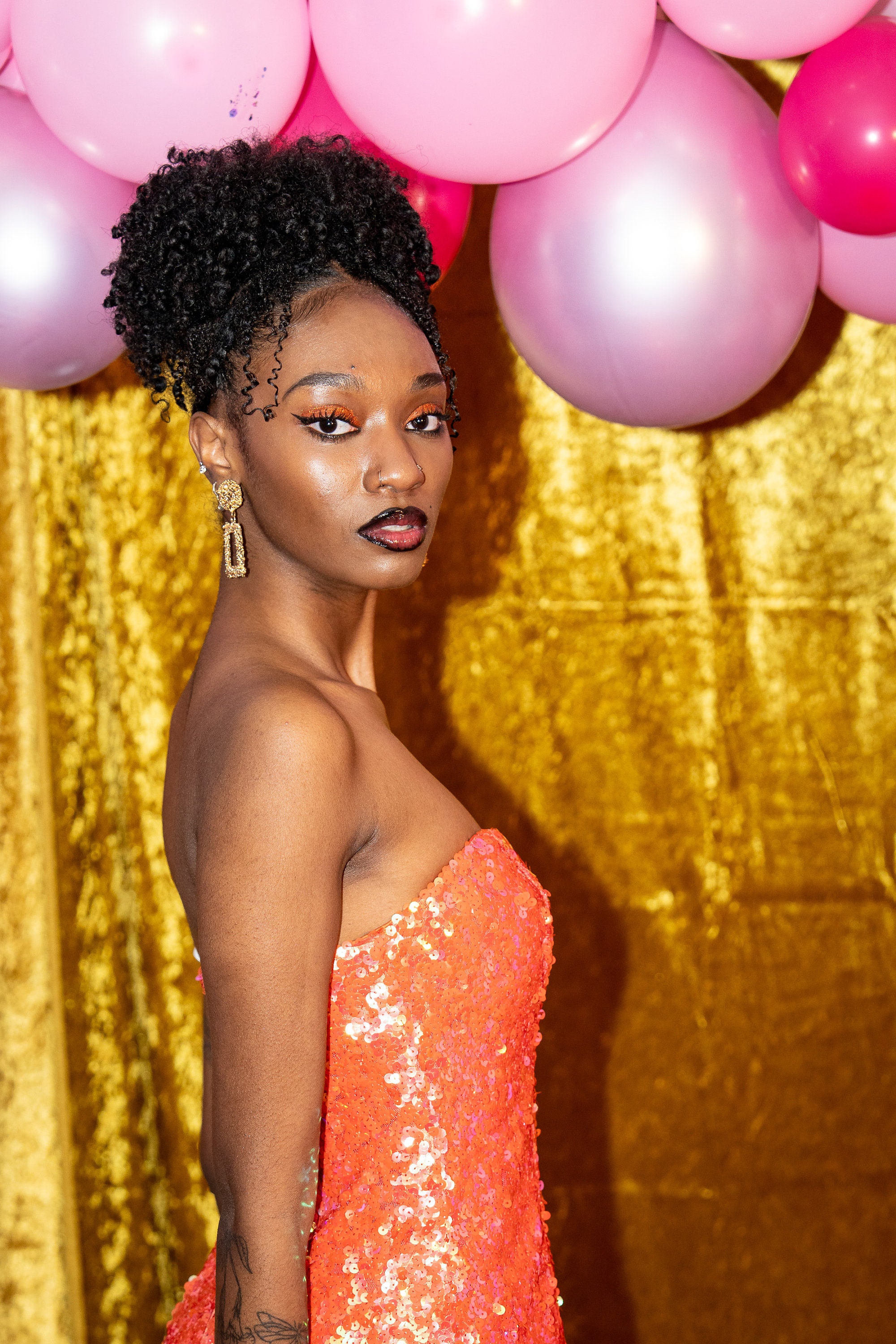 pink and orange sequin dress Buy Love & Roses Pink and Orange Ombre Sequin Crochet Midi Dress from Next  USA