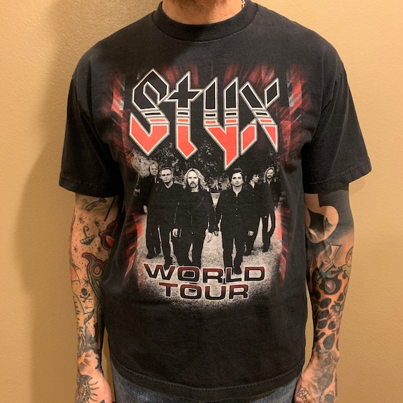 Styx World Tour Vintage Band Shirt - Etsy