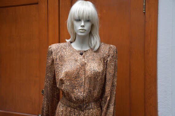 80s animal print dress - image 2