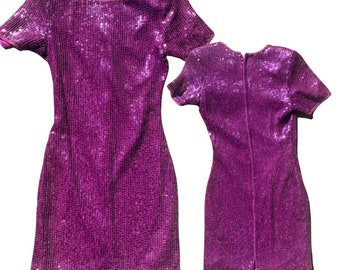 Vintage Purple sequined Scarlet Rage dress