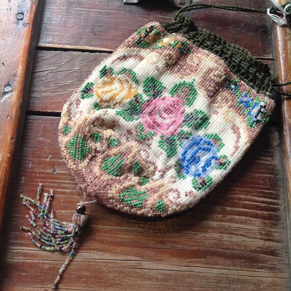 Antique 1920-30s Beaded Purse