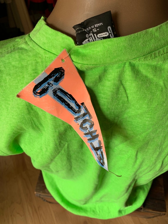 Deadstock 1990’s “Gotcha” Graphic T-shirt lime gr… - image 3