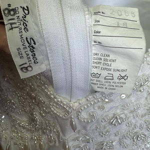 1980s beaded pencil wedding dress image 5