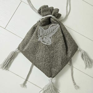 Sac / pochette brodé pour Seigneur des anneaux / Fantasy / GN / Cosplay / Costume - Mallorn / Elfes