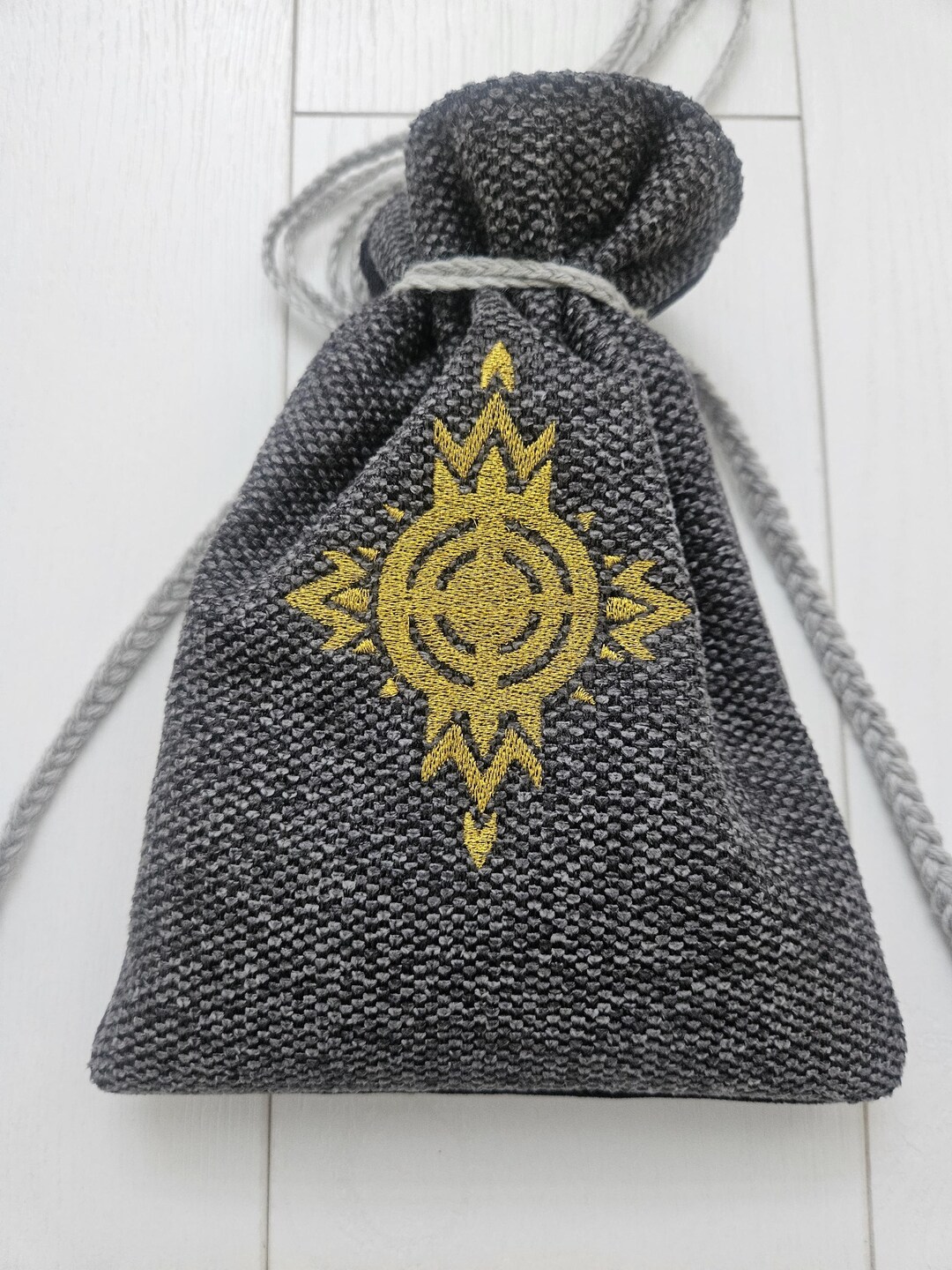 Embroidered Bag / Pouch for LOTR / Fantasy / LARP / Cosplay - Rohan ...
