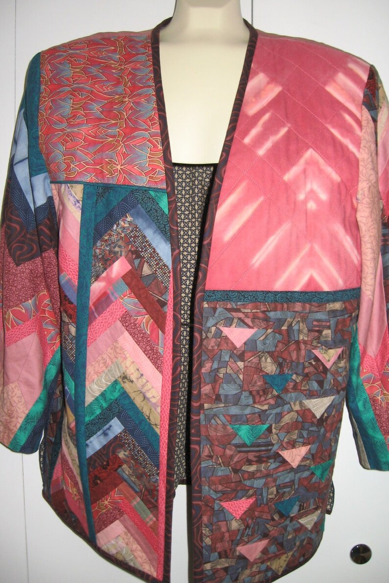 Vintage Quilted Jacket/handmade Quilted Jacket Etsy