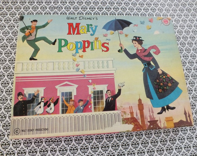 Vintage Disney Mary Poppins Children's Stamp Set Etsy