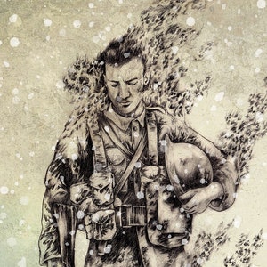 IN MEMORIA, una stampa artistica unica per celebrare il Remembrance Day e ricordare i soldati britannici caduti in combattimento.