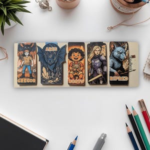 Gregor the Overlander Inspired Magnetic Bookmark Set | Fantasy Bookmarks | Character Bookmark Set