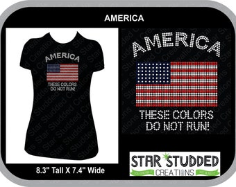 AMERICA, These Colors Don't run!!!!!  HOORAH!  American Pride in Spangle