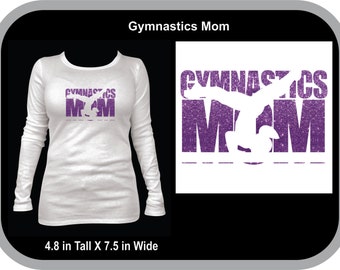 Customizable GYMNASTICS MOM Long Sleeved Shirt