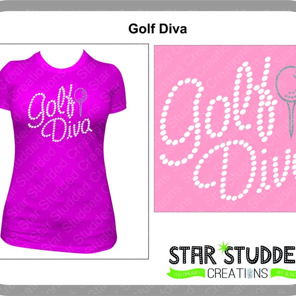 Diva Golf Shirt Etsy
