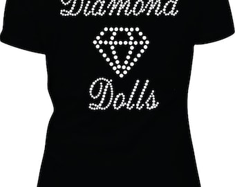 Golf Tournament Shirt Diamond Dolls Fun Team Foursome Custom Event shirt