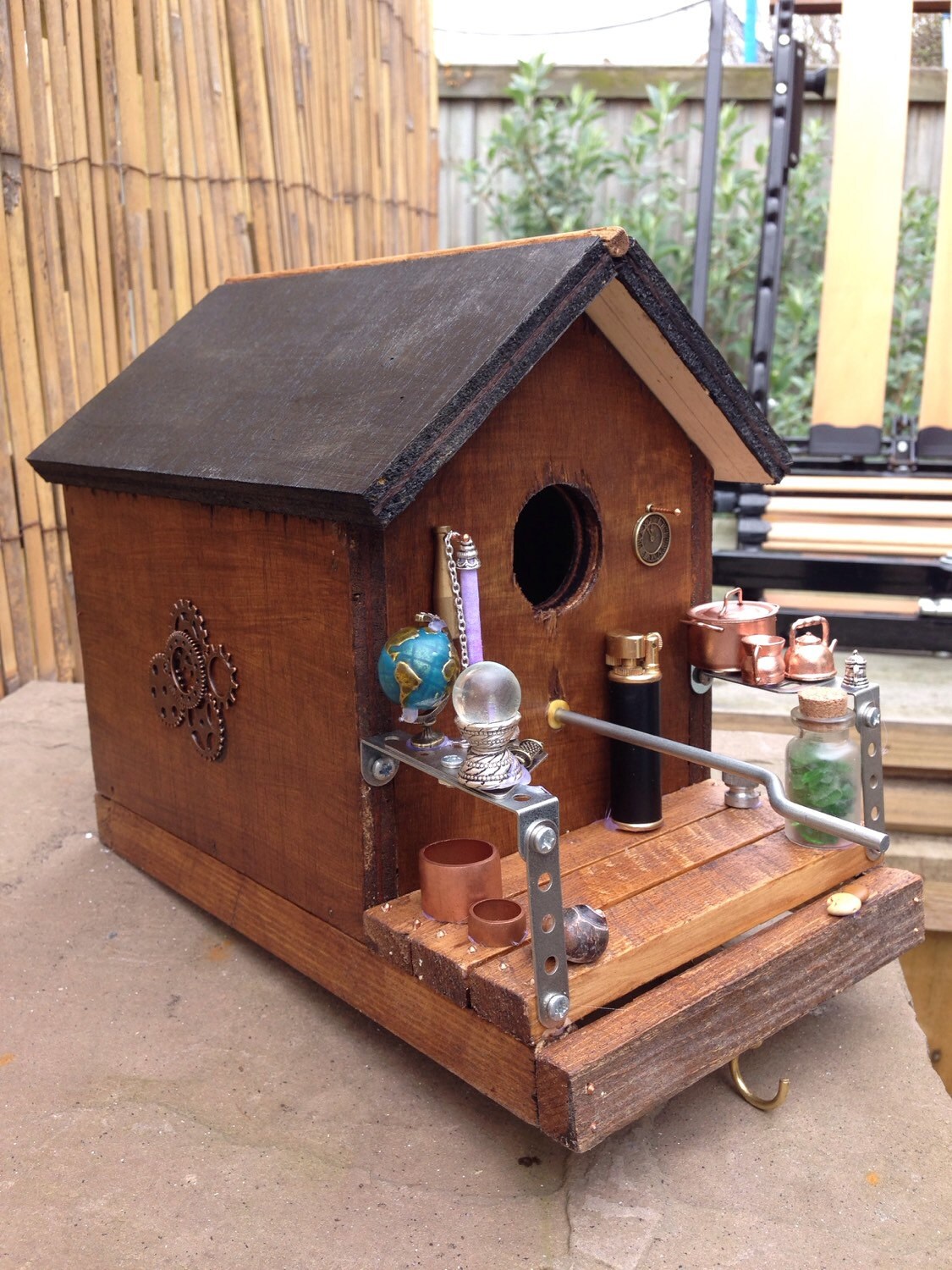 Bespoke Steampunk Birdhouse. Etsy
