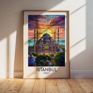 Turkey - Istanbul Travel Poster - Wedding Gift - Birthday Gift - Wall Art - Travel Prints