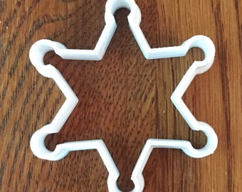 Sheriff's Badge cookie and fondant cutter