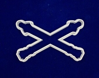 Field Artillery Crossed Cannons cookie and fondant cutter