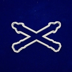 Field Artillery Crossed Cannons cookie and fondant cutter