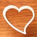 Curved Heart cookie and fondant cutter