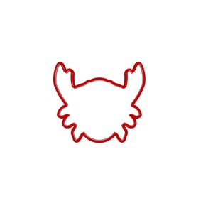 Crab shaped cookie and fondant cutter