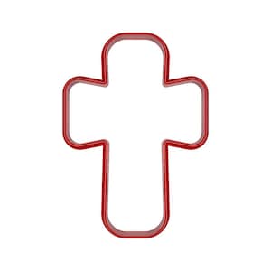 Modern Cross cookie and polymer clay cutter