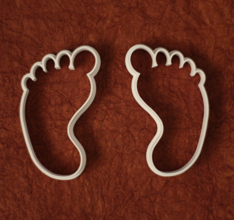 Footprints cookie and fondant cutters image 1