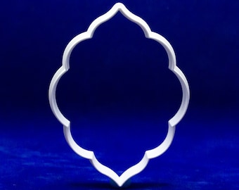 Moroccan tile or plaque polymer clay cutter