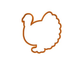 Cortador de galletas y fondant de pavo