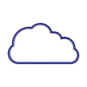 Cloud shaped polymer clay or cookie cutters