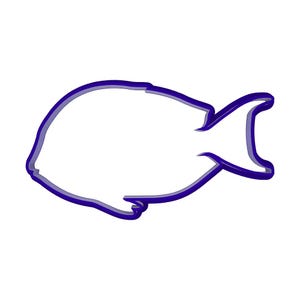 Dory Fish shaped cookie and fondant cutter