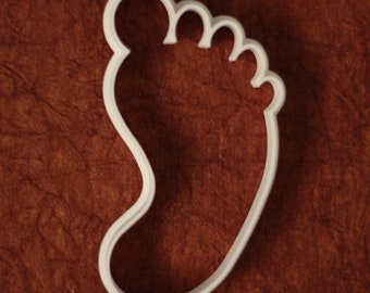 Left footprint cookie and fondant cutters