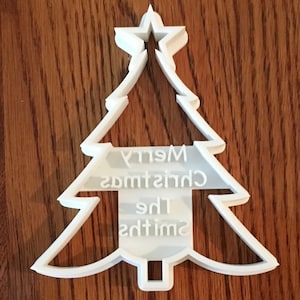 Christmas Tree PERSONALIZED cookie and fondant cutter