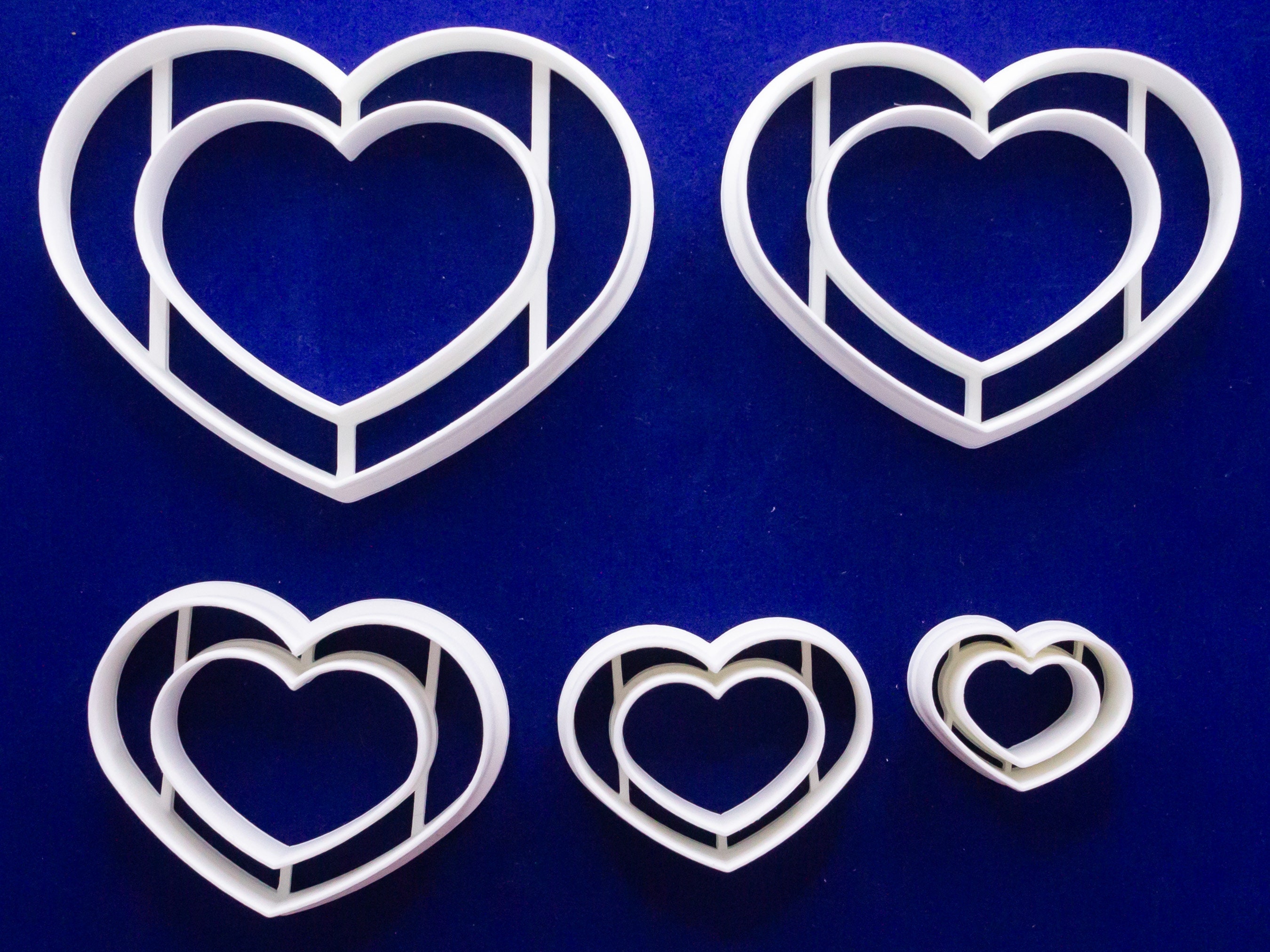 Heart Shaped Polymer Clay Cutters  Cute Clay Earring Cutters –  RoseauxClayCo