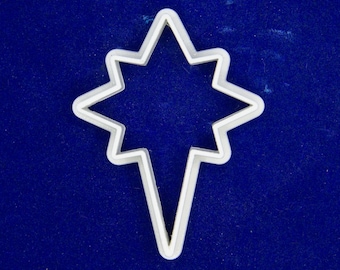 Christmas Star shaped cookie or polymer clay cutter