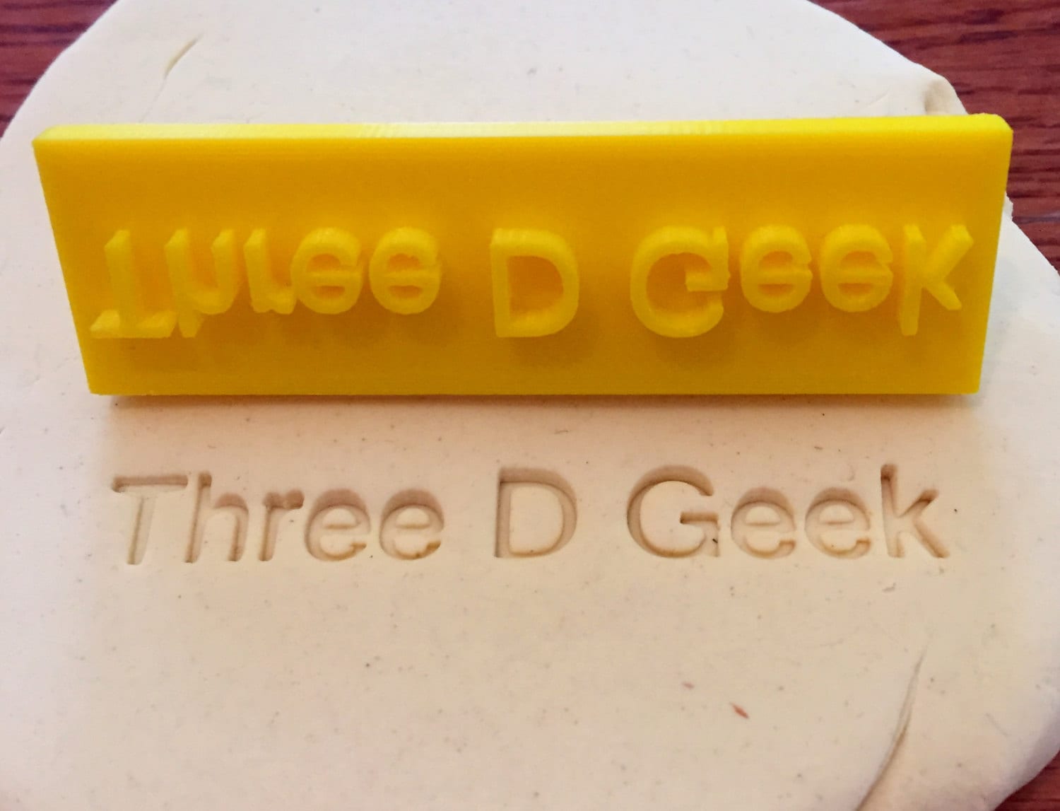 Personalized Rectangular Cookie Stamp or Soap Stamp With Name Etsy