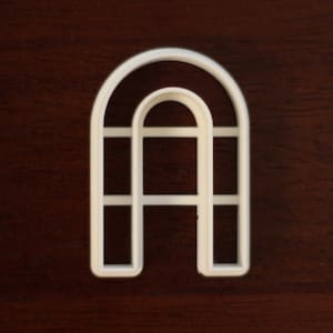 Thin Arched pendant polymer clay cutter