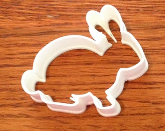 Bunny shaped cookie and fondant cutter