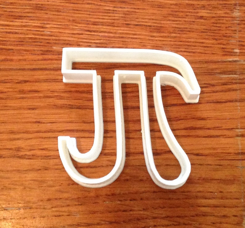 Pi symbol cookie and fondant cutter image 1