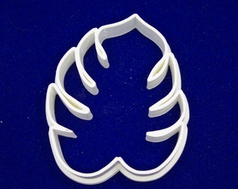 Tropical Leaf with full cutout detail cookie and fondant cutter