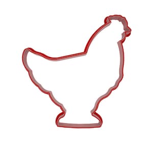 Hen cookie and fondant cutter
