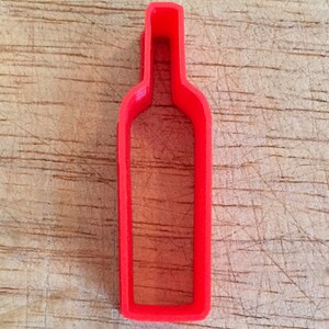 Wine bottle cookie and fondant cutter