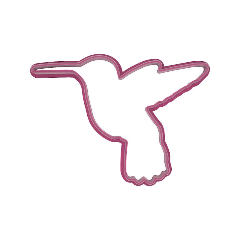 Puede incluir: Cortador de galletas en forma de colibr&iacute; rosa. El cortador es de metal y tiene un contorno detallado de un colibr&iacute; en vuelo, con las alas extendidas. Dise&ntilde;ado para hornear y manualidades.