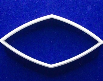 Puffy diamond shaped polymer clay cutter
