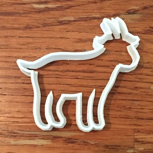 Goat shaped cookie and fondant cutter