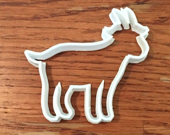 Goat shaped cookie and fondant cutter