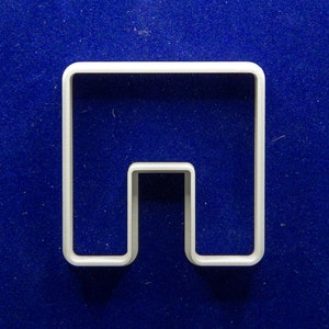 Square arched pendant polymer clay cutter